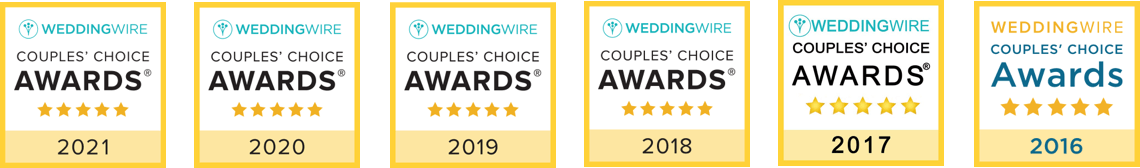 Wedding Wire Couples' Choice Awards 2016-2021